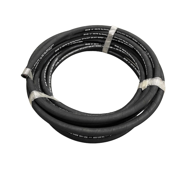 Hydrauli-Flex 1/2" SAE 100-R2 SN 2-Wire MSHA Hydraulic Hose Hose 50Ft JR2-08-50 - main